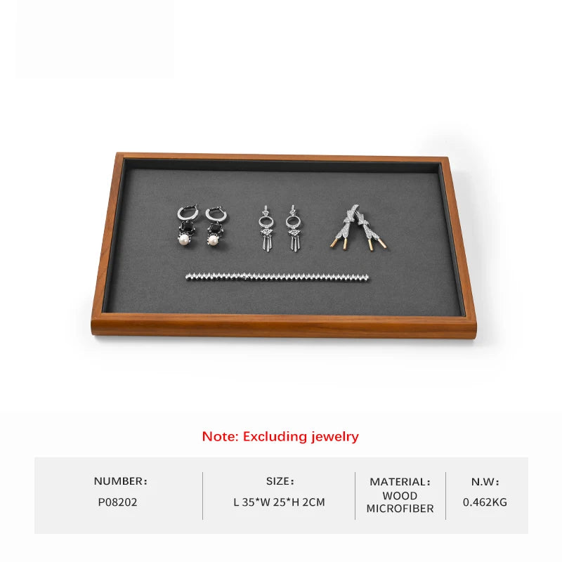 Oirlv Wooden Jewelry Display Tray