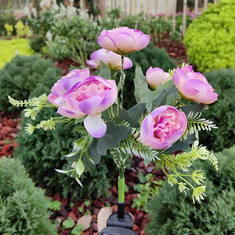7-Head Camellia Solar Light