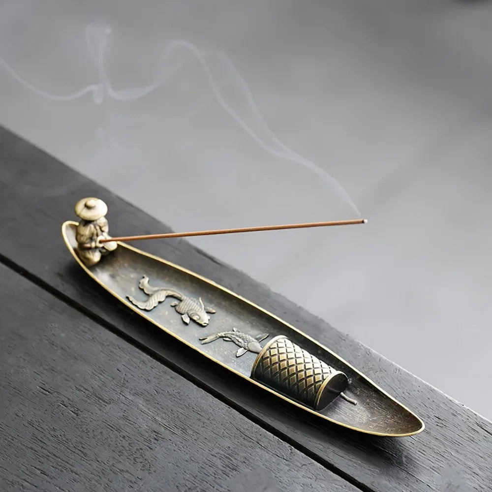 Japanese Boat Incense Burner Ornament