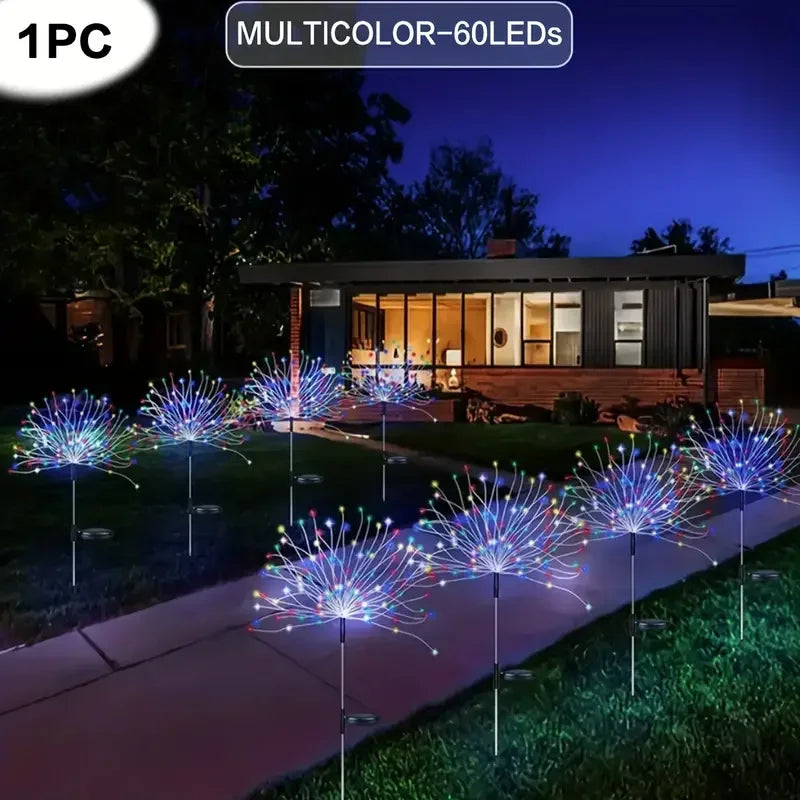 Solar Firework Lights With Remote