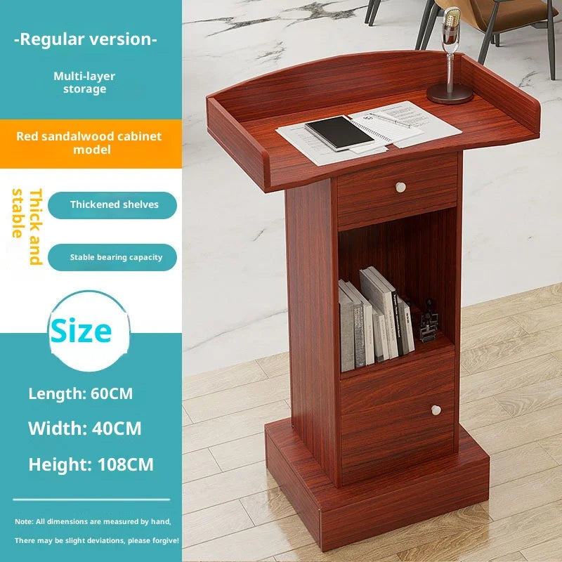Rolling Adjustable Podium Lectern