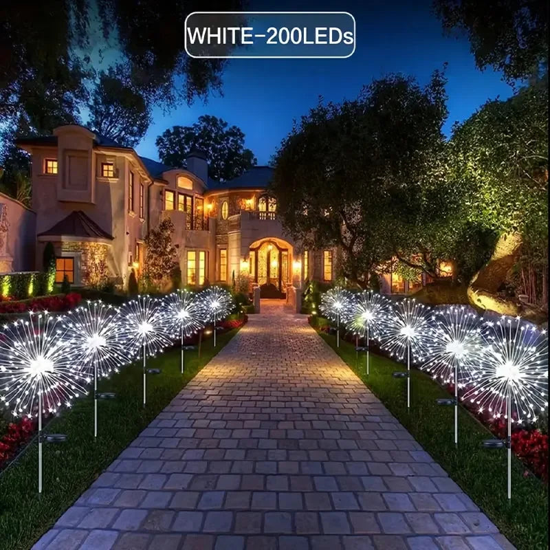 Solar Firework Lights With Remote