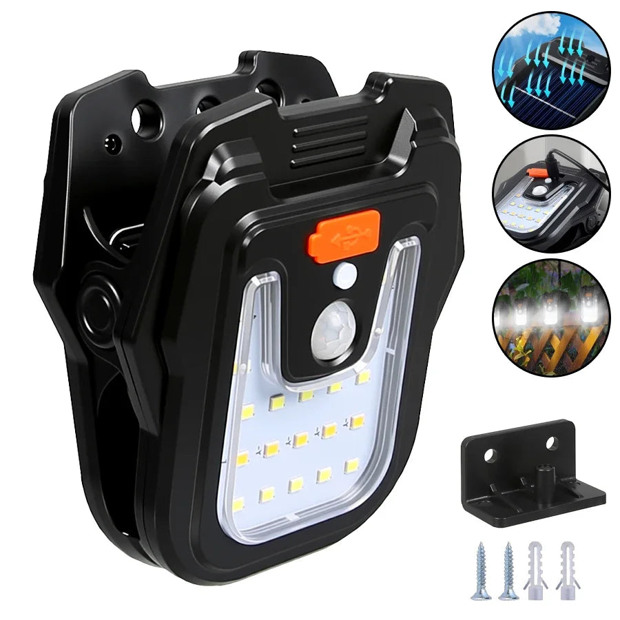 Solar Motion Sensor Clip Light