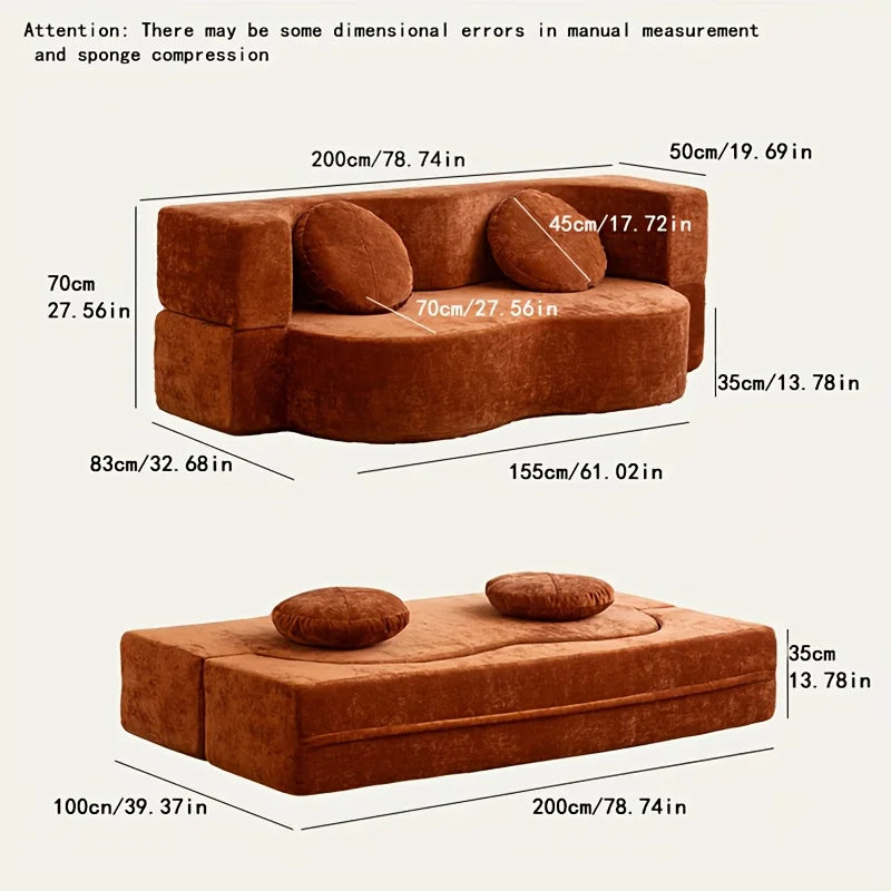 Vacuum Compression Retro Sofa Bed