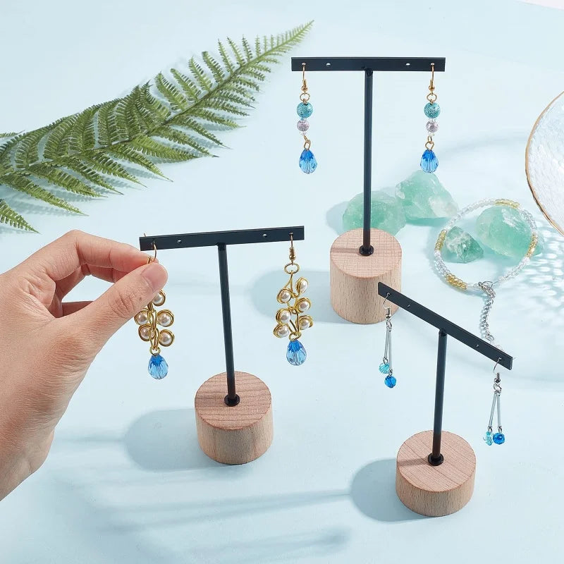 Metal T-Bar Earring Stand