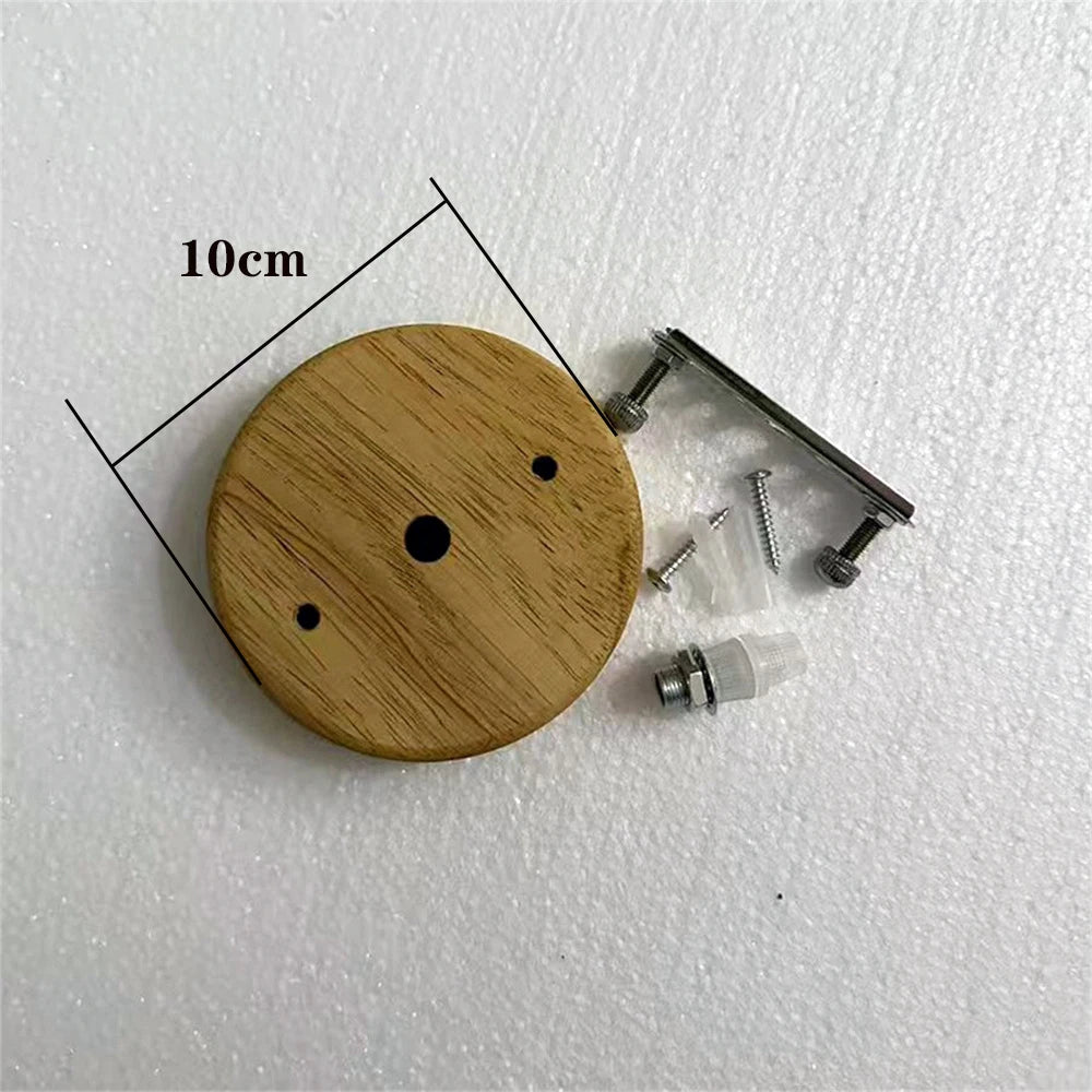 Wooden Ceiling Rose Lamp Base