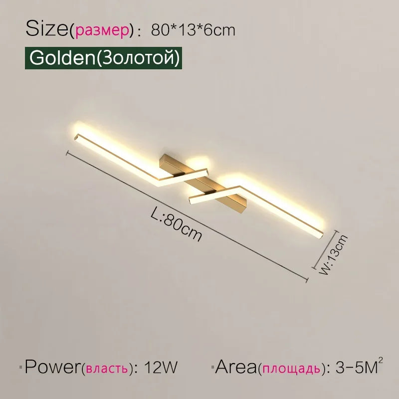 Modern Linear Aisle Ceiling Light