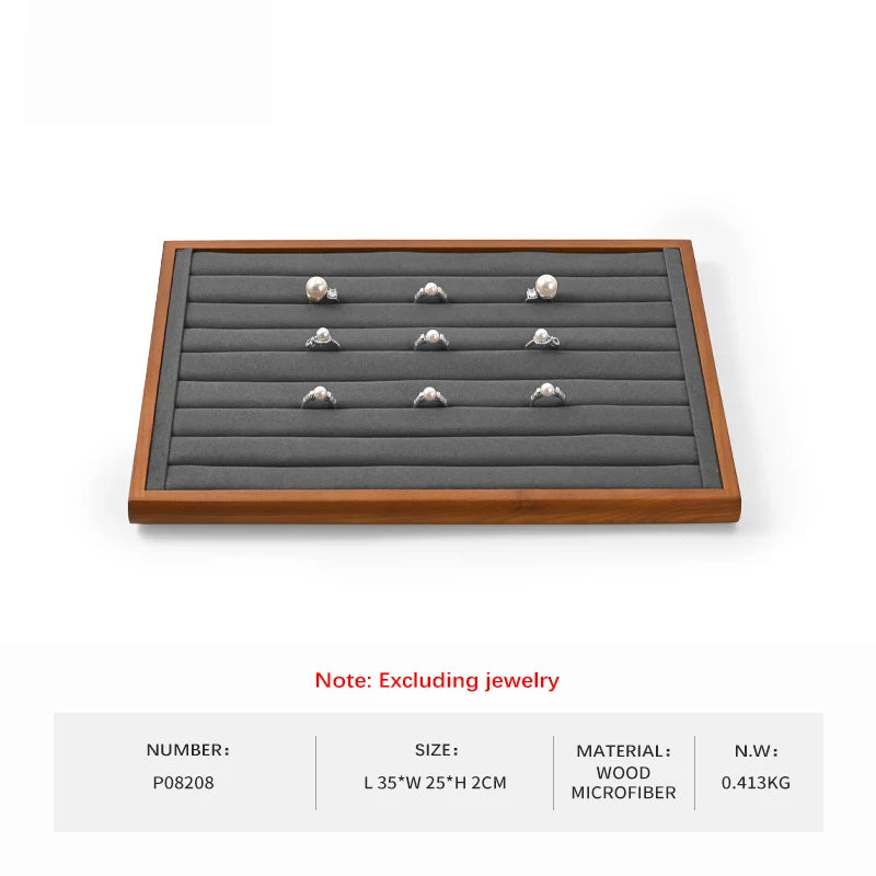 Oirlv Wooden Jewelry Display Tray