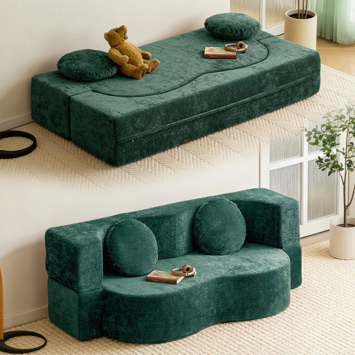 Vacuum Compression Retro Sofa Bed