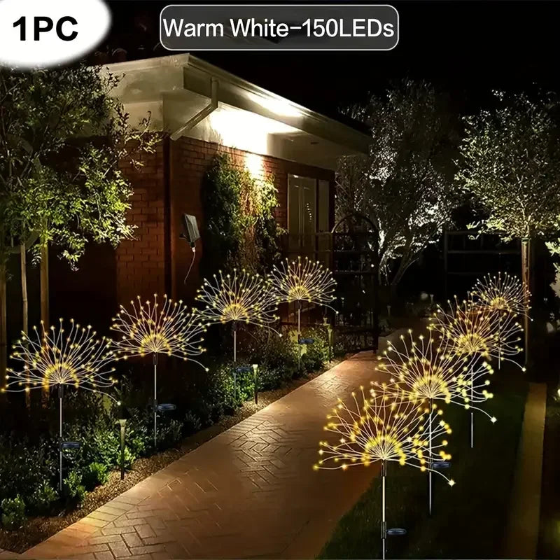 Solar Firework Lights With Remote