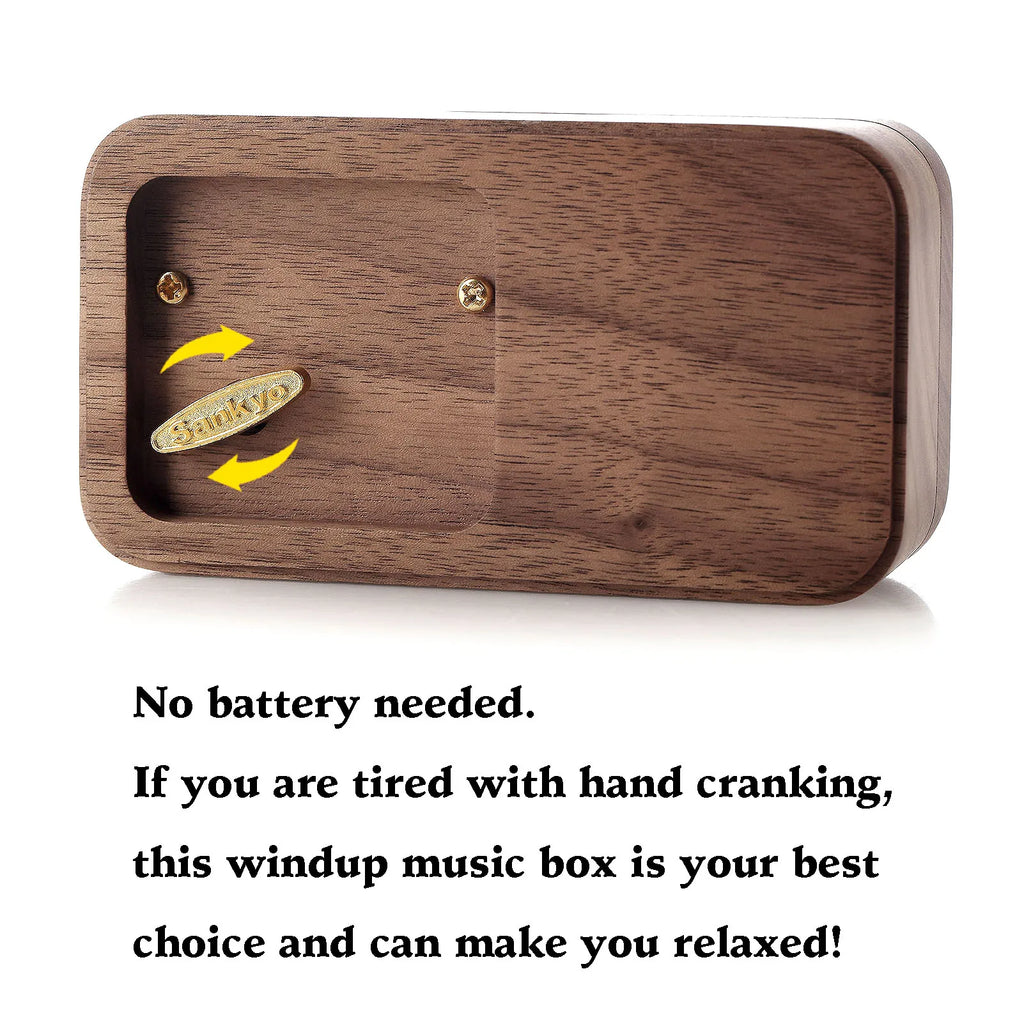 Walnut Music Ring Box