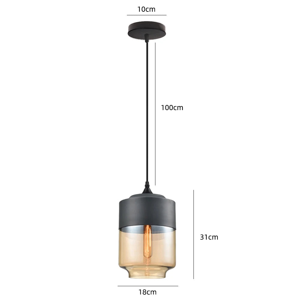 Modern Glass Hanging Pendant Lamp