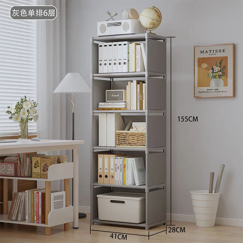 Multi-Layer Assembly Storage Bookshelf