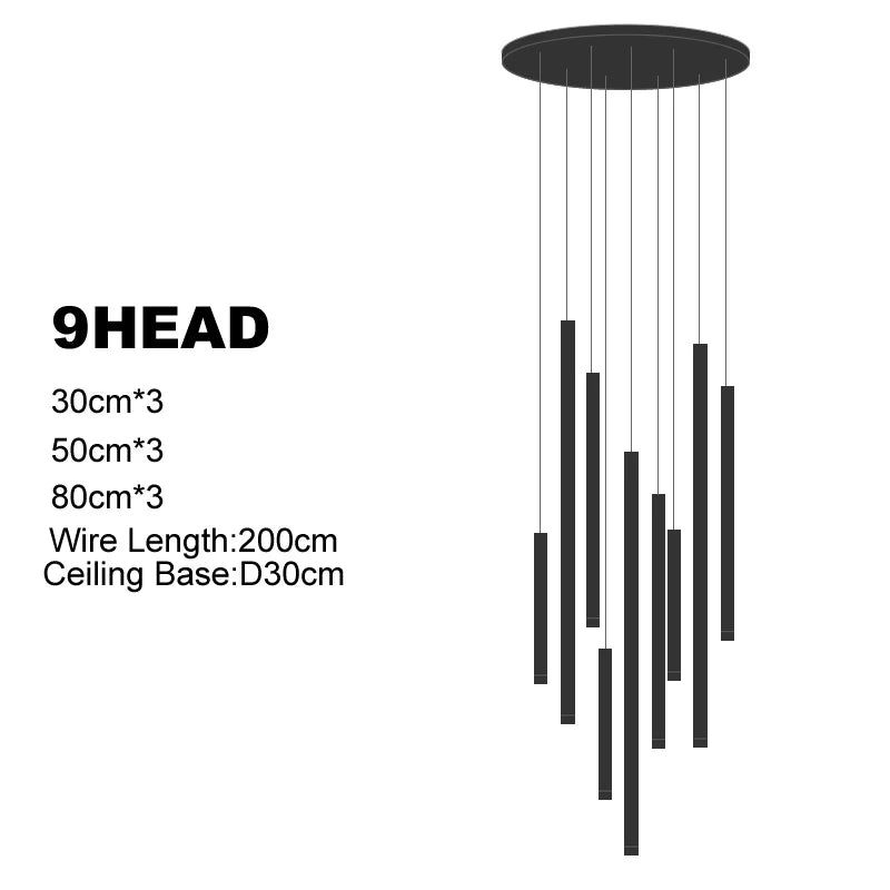 Multi-Head Luxury LED Pendant Light
