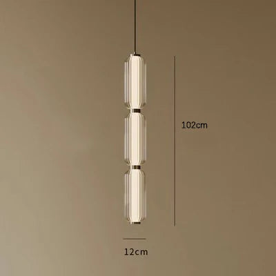 Minimalist Long Glass Pendant Lamp