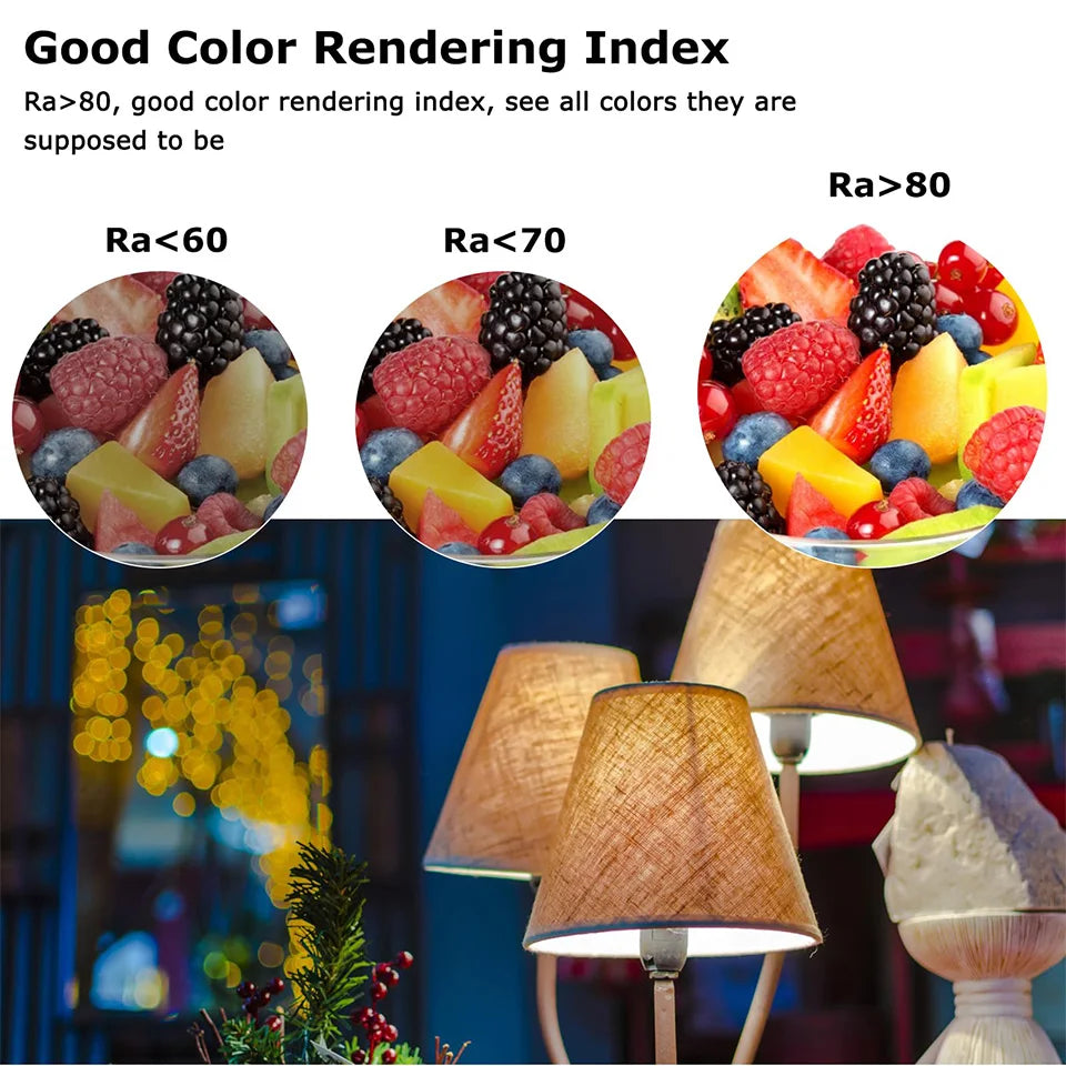 E27 LED Light Bulbs 4-Pack