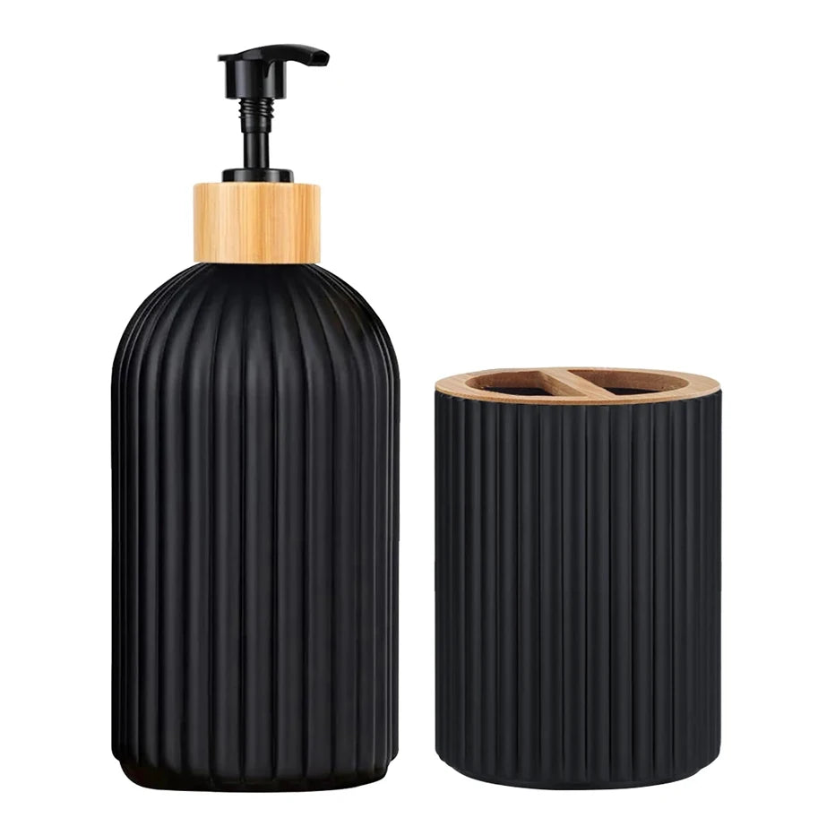 Bathroom Countertop Storage & Soap Set