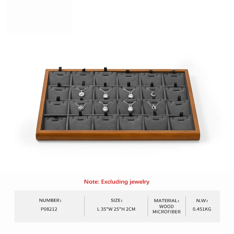 Oirlv Wooden Jewelry Display Tray