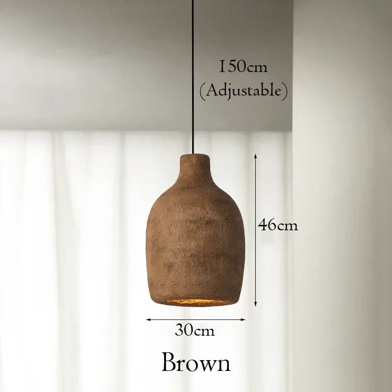 Wabi-Sabi Ceramic Pendant Lamp
