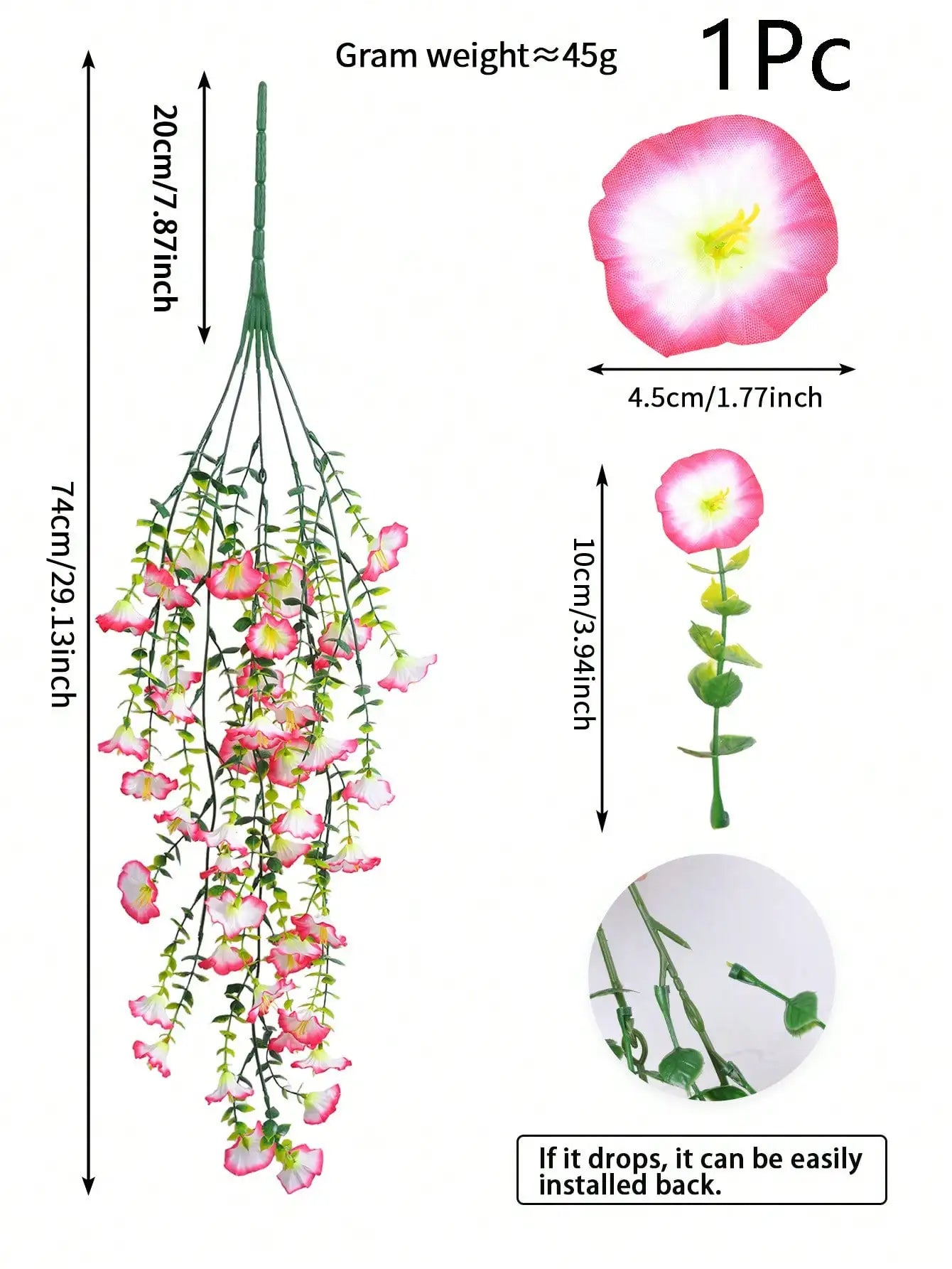 Artificial Eucalyptus Vine - UV-Resistant Hanging Greenery
