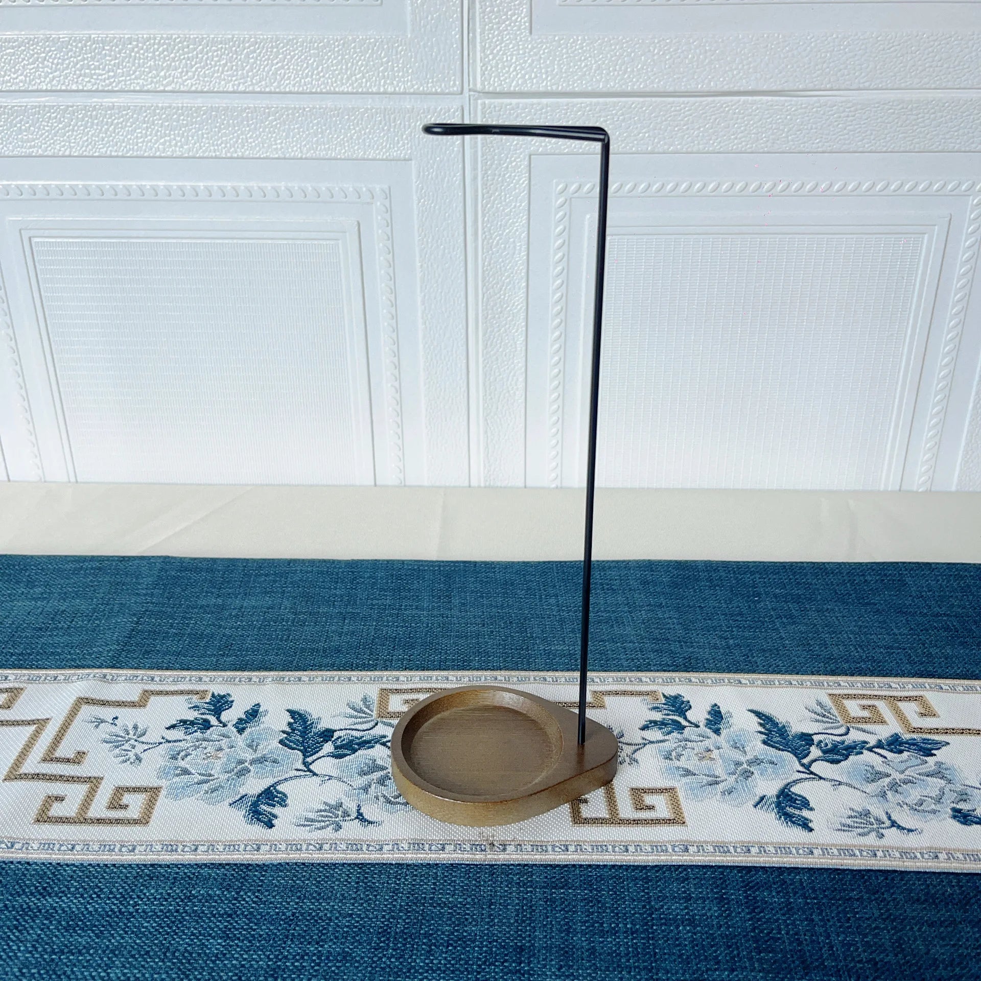 Backflow Incense Burner with Wooden Tray