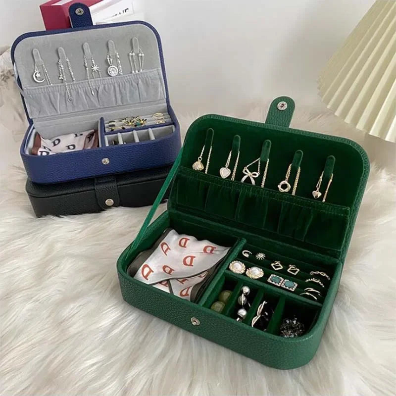 PU Leather Travel Jewelry Case