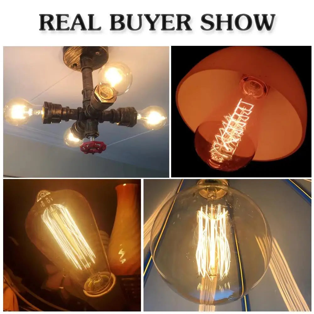 Vintage Edison Bulb E27 - Multiple Shapes
