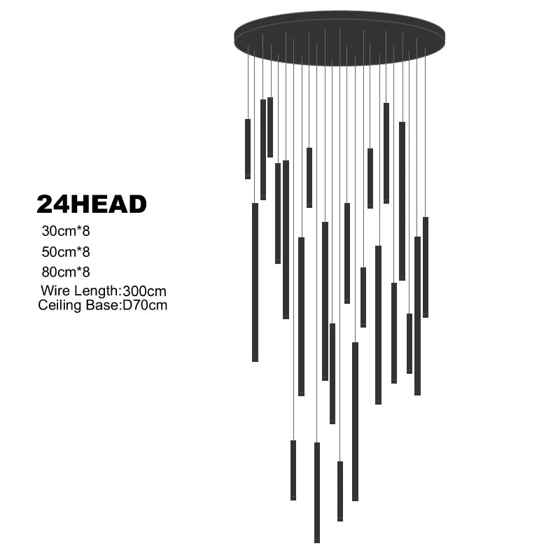 Multi-Head Luxury LED Pendant Light