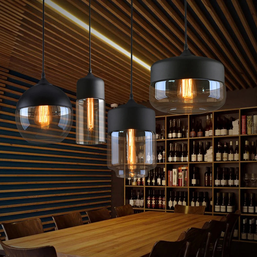 Modern Glass Hanging Pendant Lamp