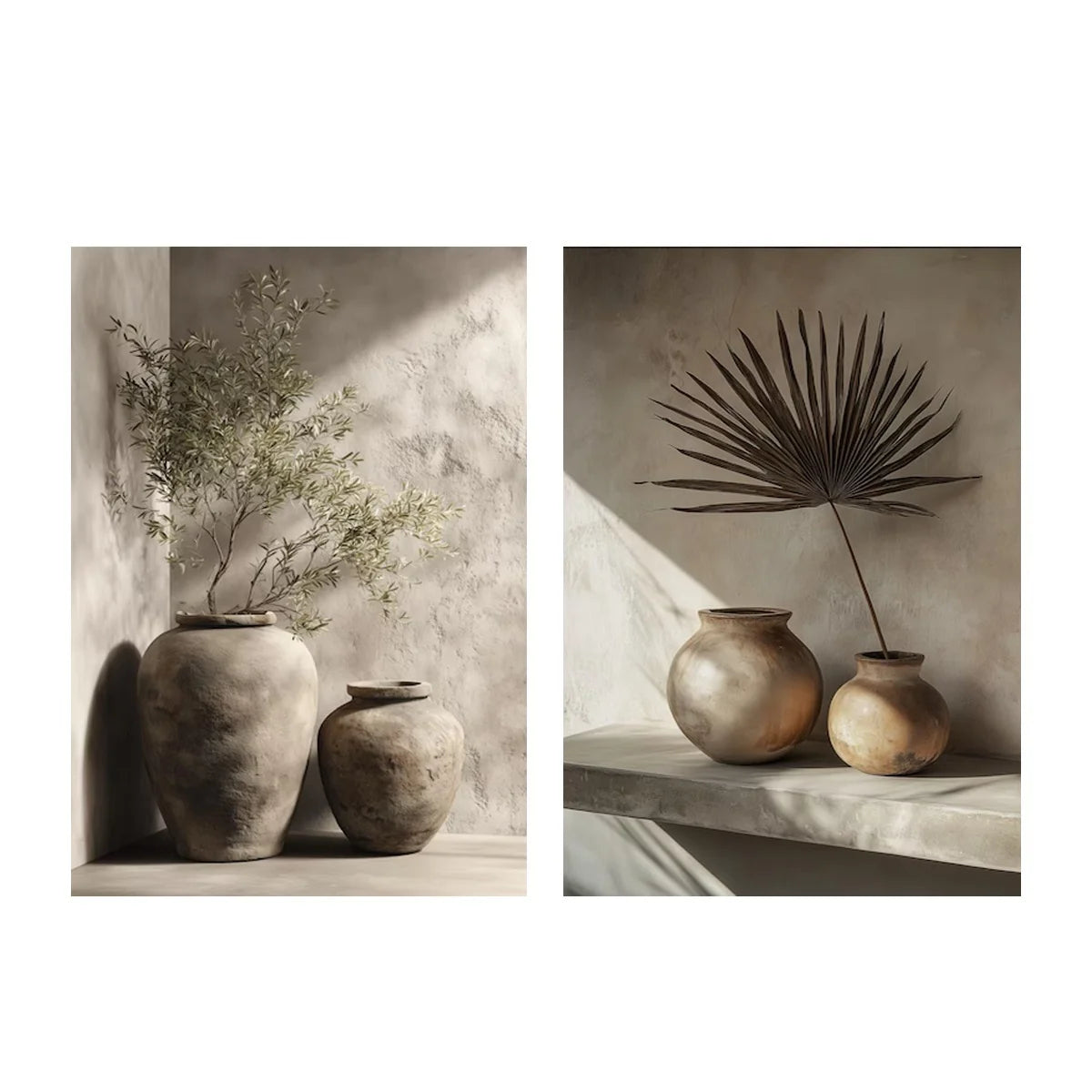 Olive Tree Botanical Art Prints (Set of 2)