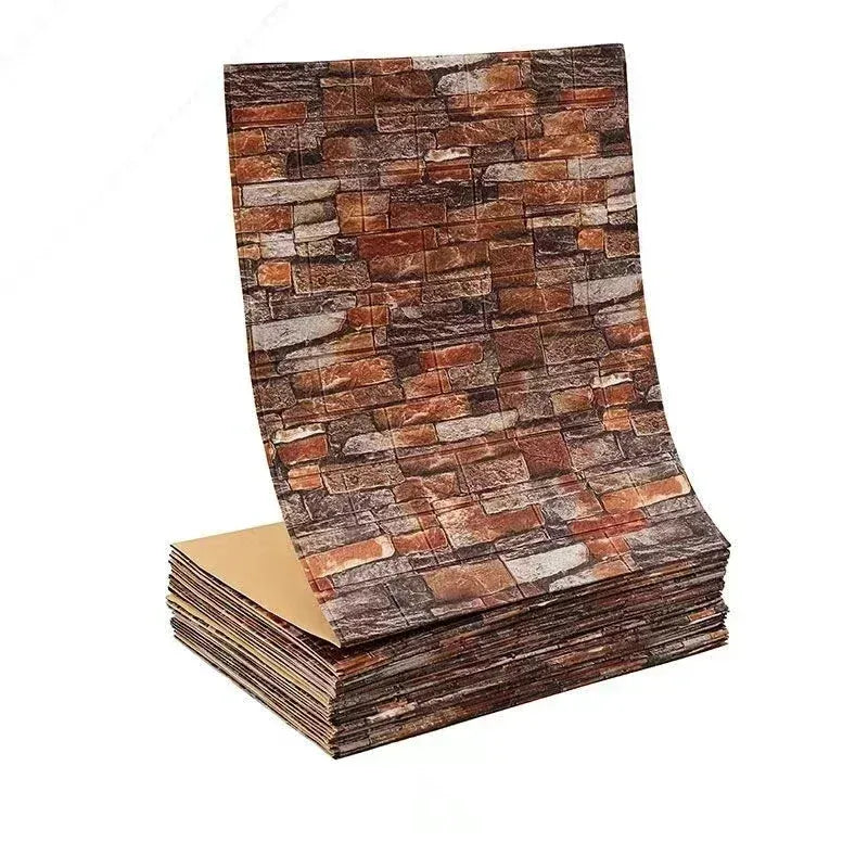 3D Brick Self-Adhesive Waterproof Wallpaper