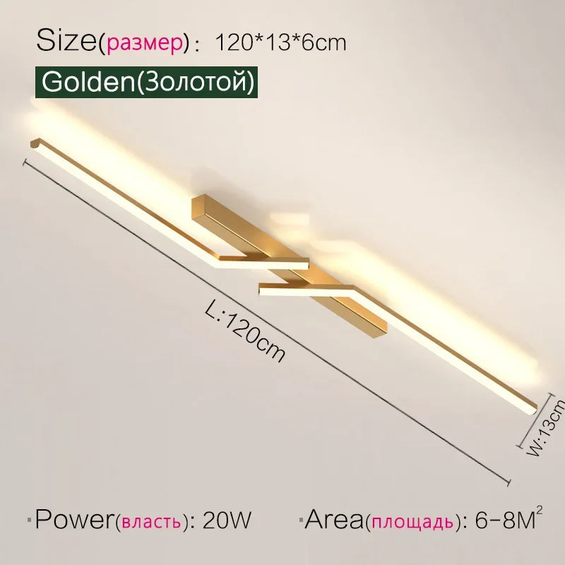 Modern Linear Aisle Ceiling Light