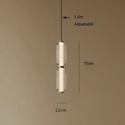 Minimalist Long Glass Pendant Lamp