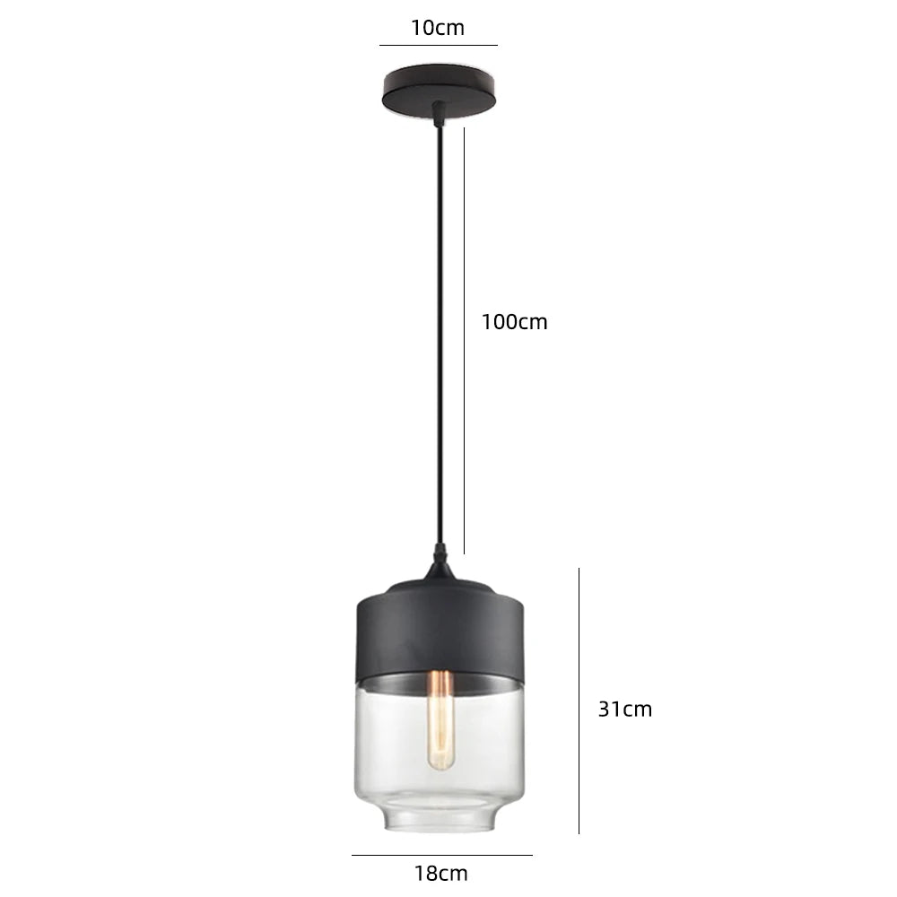 Modern Glass Hanging Pendant Lamp