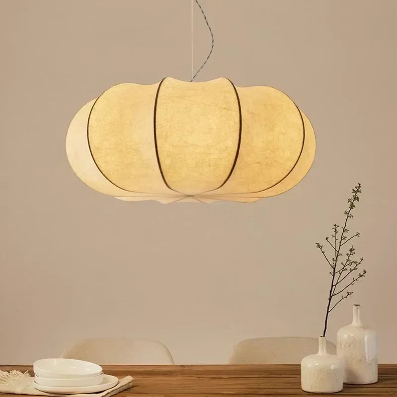 Wabi-Sabi Silk Hanging Chandelier