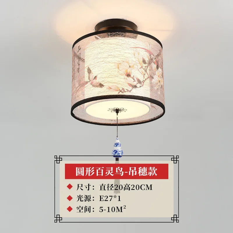 Chinese Lotus Pendant Ceiling Light
