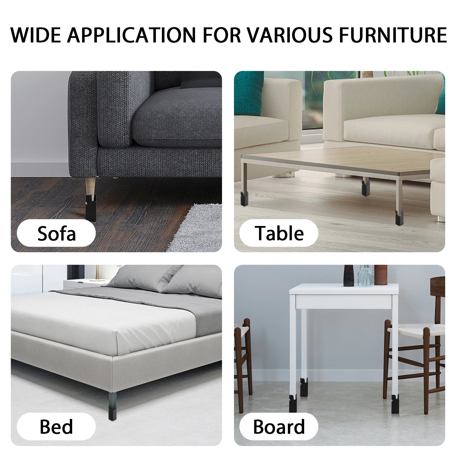 Adjustable Aluminium Furniture Feet