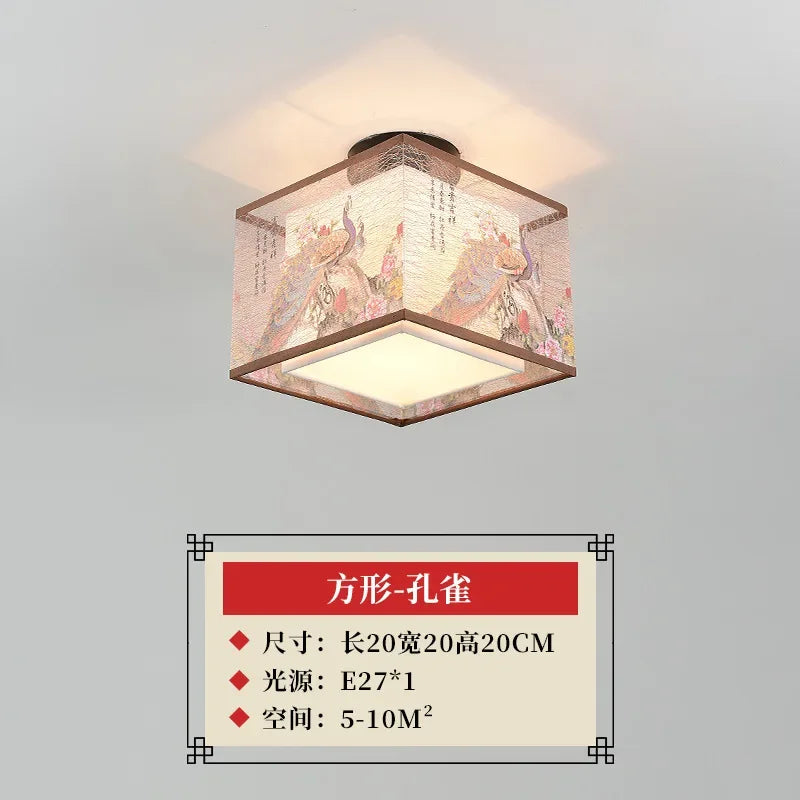 Chinese Lotus Pendant Ceiling Light