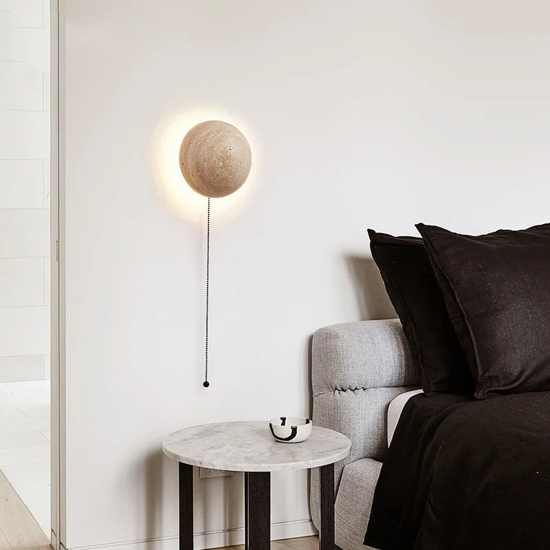 Cave Stone Circular Wall Lamp