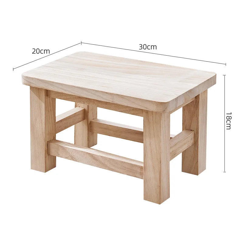 Paulownia Wood Shoe Stool
