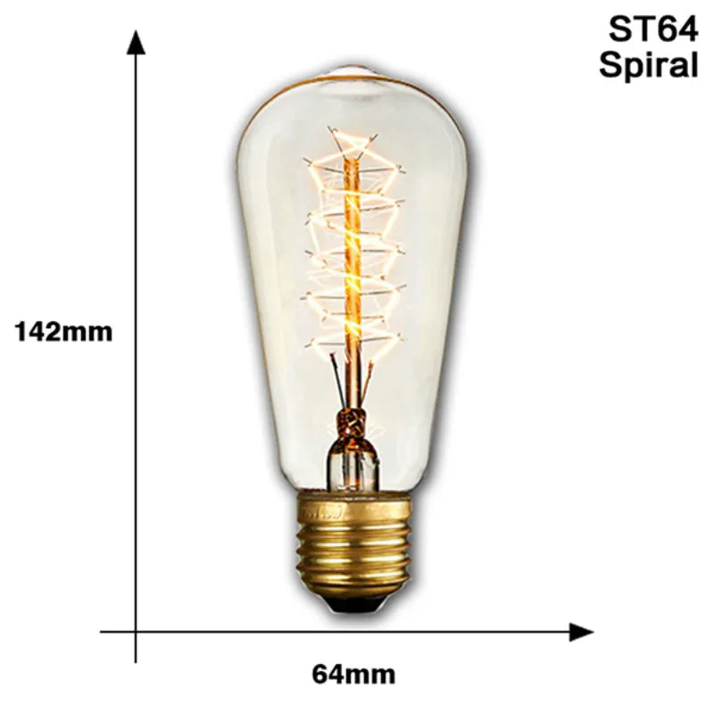 Vintage Edison Bulb E27 - Multiple Shapes