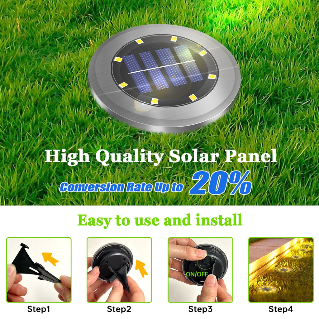 Solar In-Ground Path Lights