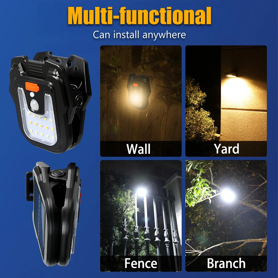 Solar Motion Sensor Clip Light