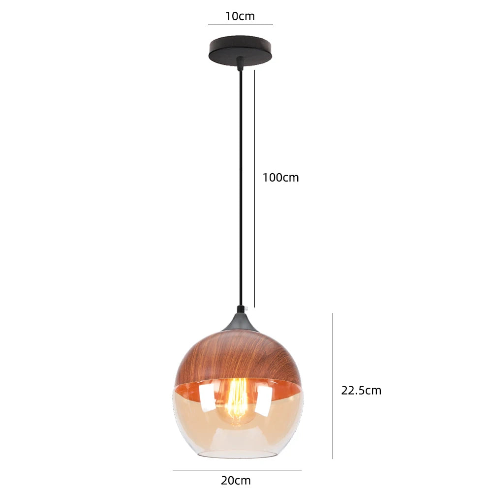 Modern Glass Hanging Pendant Lamp
