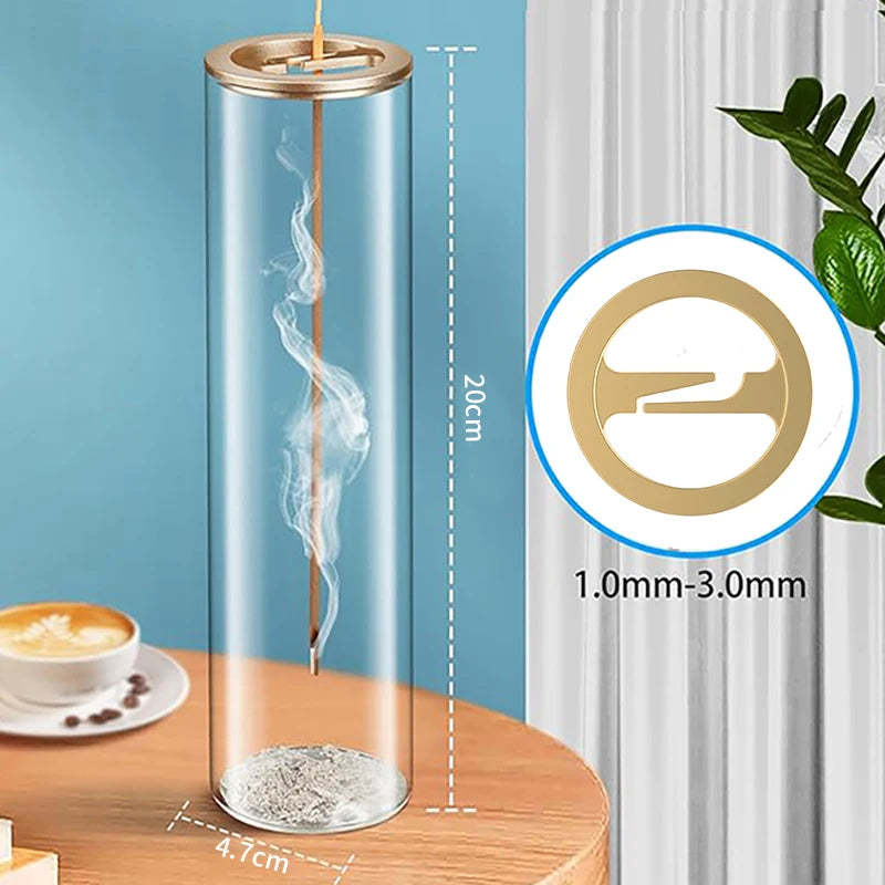 Glass Backflow Incense Burner with Ash Catcher