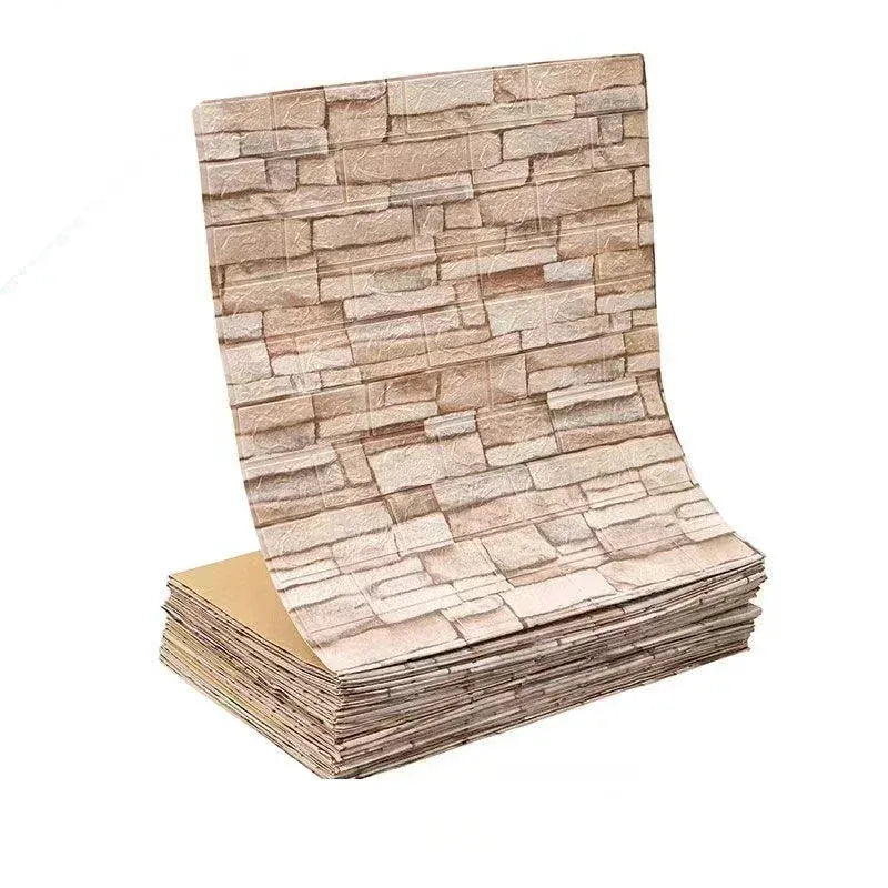 3D Brick Self-Adhesive Waterproof Wallpaper