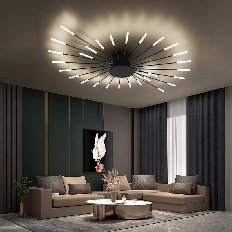 Firework Spiral LED Chandelier