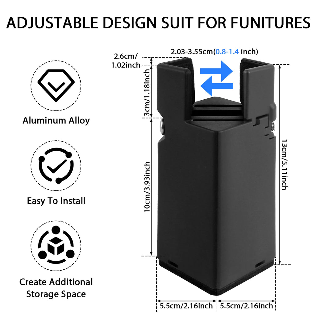 Adjustable Aluminium Furniture Feet