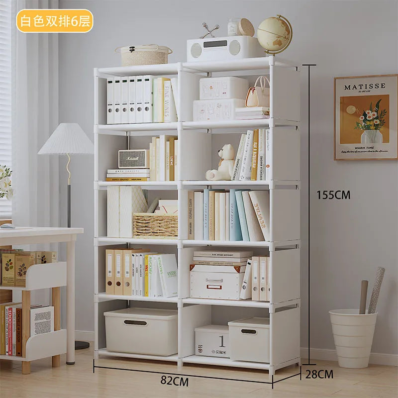 Multi-Layer Assembly Storage Bookshelf