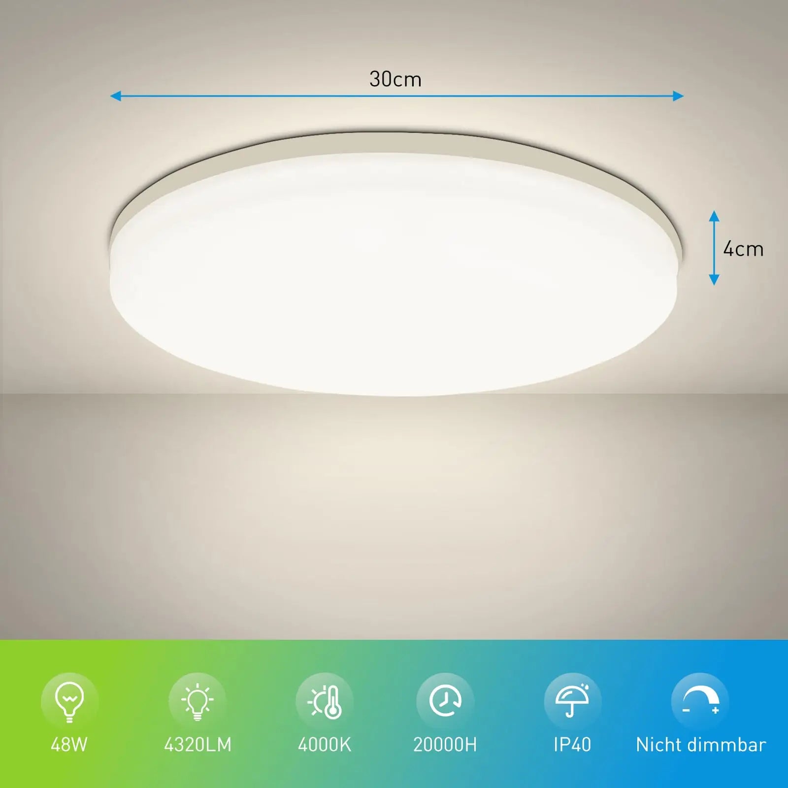 Ultra-Thin Round LED Ceiling Lamp